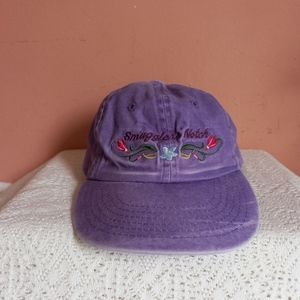 Smugglers Notch Vermont Strapback Purple Hat Cap USA Ski Resort Youth Girls